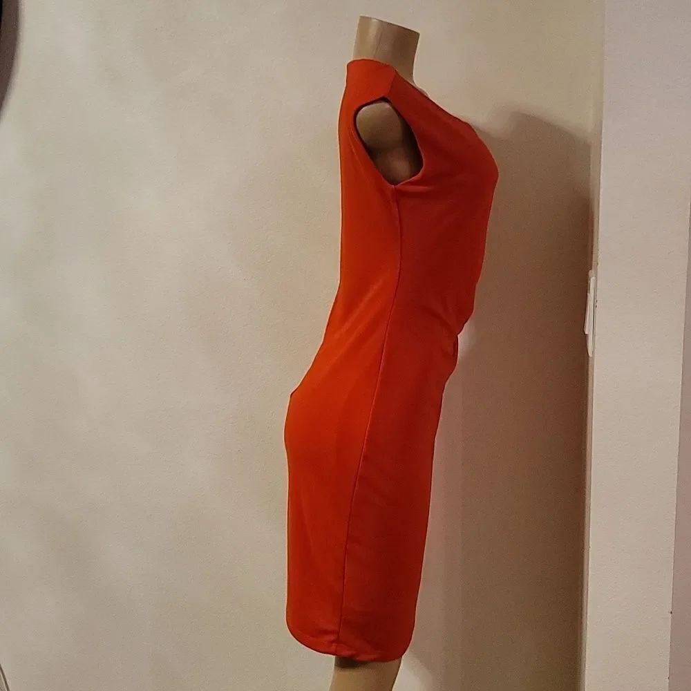 THE LIMITED SLEEVELESS SIDE RUCHED DETAILS WOMEN"S DRESS - Picture 4 of 13